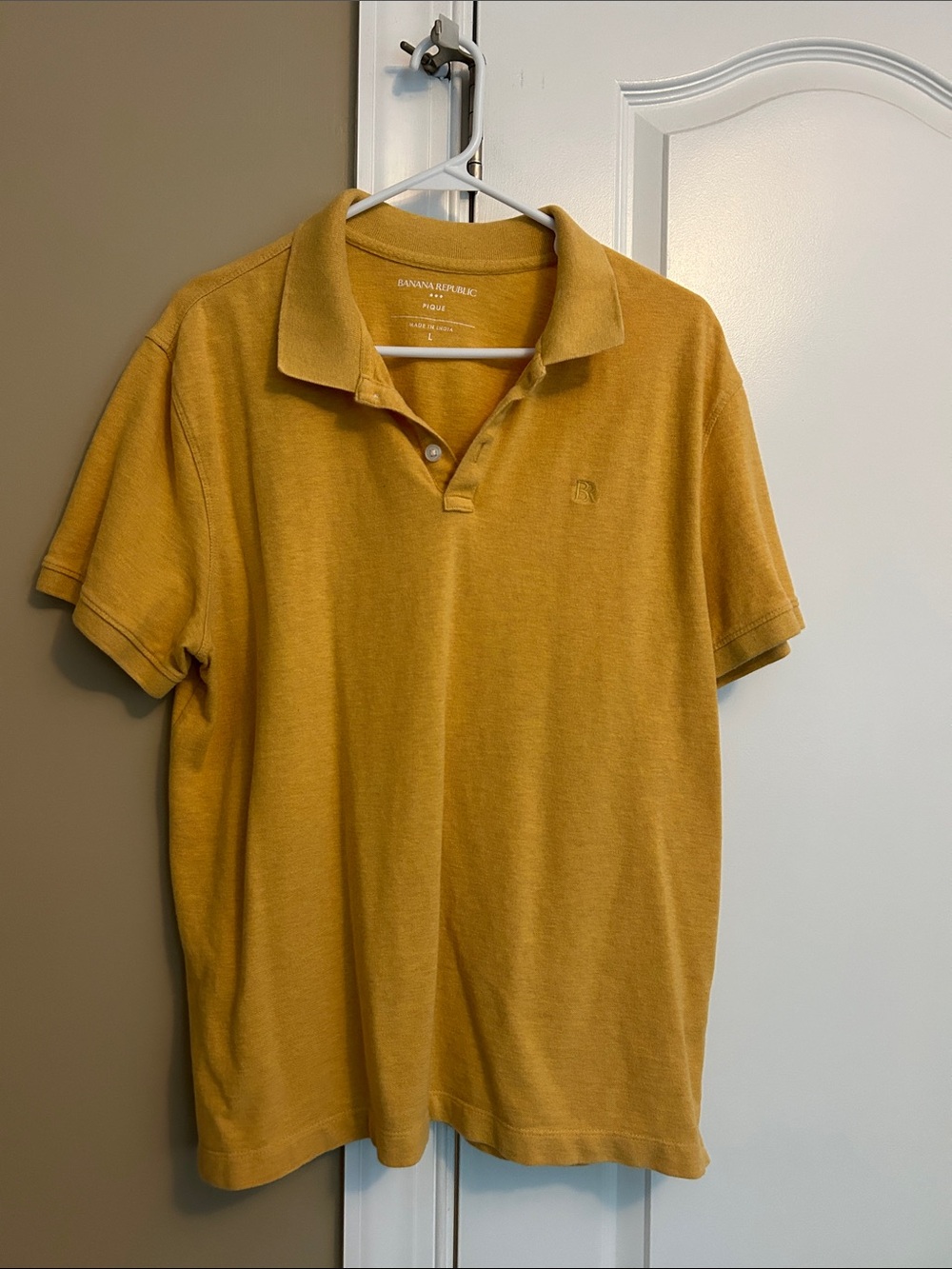 Banana Republic Factory Men's Mustard Yellow Polo